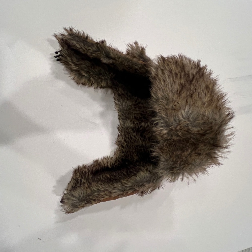 SACompany Brown Faux Fur Trapper Hat Ear Flap Aviator Outdoors Winter Cabin Core